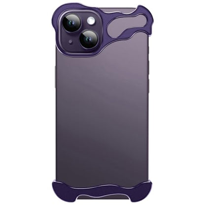 Frameless Phone Case Crafted for iPhone 14 Plus Purple - color: Aluminum Purple, size: iPhone 14 Plus
