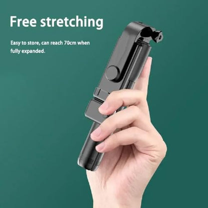 PINHEN Phone Tripod & Selfie Stick,3 in 1 Extendable 360° Rotation Tripod Stand with Detachable Wireless Remote Portable Smart Phone Holder Compatible with iPhone Android Sansung - color: White