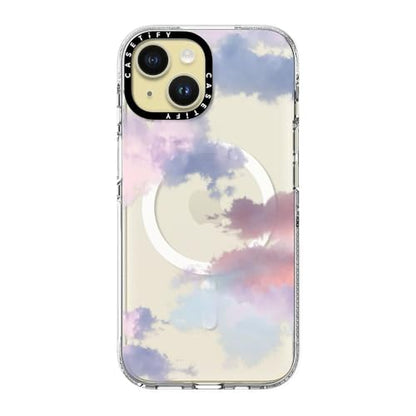 CASETiFY for iPhone 15 Case - Impact Clear Compatible with MagSafe | Not Yellowing | 6.6 ft. 3X Military Grade Drop Protection | Clouds | Clear - color: Clouds, size: Iphone 15 (6.1")