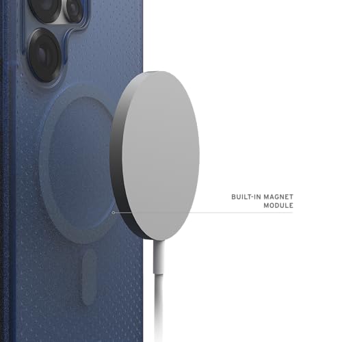 URBAN ARMOR GEAR UAG Designed for Samsung Galaxy S25 Ultra Case 6.9" DOT - Compatible with Magnetic Charging Slim Transparent Rugged Military Drop Tested Protective Cover, Cloud Blue - color: DOT - Cloud Blue