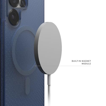 URBAN ARMOR GEAR UAG Designed for Samsung Galaxy S25 Ultra Case 6.9" DOT - Compatible with Magnetic Charging Slim Transparent Rugged Military Drop Tested Protective Cover, Cloud Blue - color: DOT - Cloud Blue