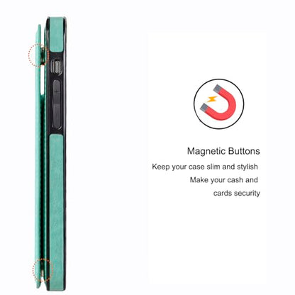 Wallet Case for iPhone 15 pro max, Slim Protective case with Card Holder,Premium PU Leather Kickstand Card Slots Case with Double Magnetic Clasp for iPhone 15 promax (6.7")-Green Butterfly - color: Green