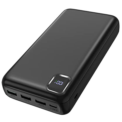 50000mAh Portable Charger Power Bank, PD 30W Fast Charging - color: Black