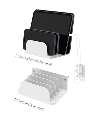 Wall Mount Phone Holder, (White) - color: White