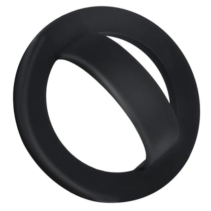 Magnetic Silicone Ring Grip Phone Holder, Rotating Finger Loop Ring Grip Holder, Soft and Portable, Strong Magnetic Attraction, Compatible with Magsafe Phone Case (Black) - color: Black