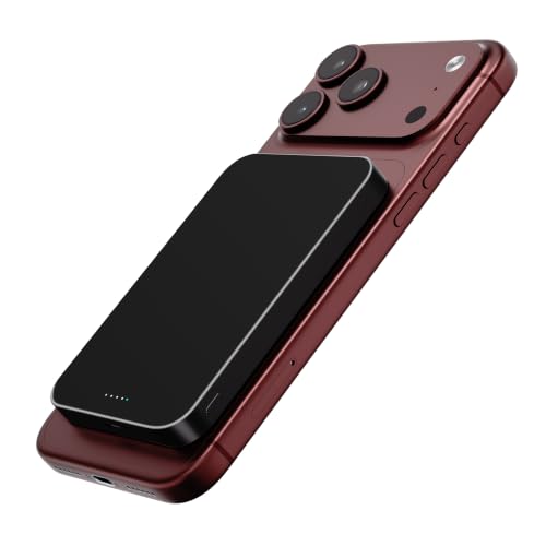Power Bank, Ultra-Thin 10,000mAh Magnetic Wireless Portable Charger, 22.5W Fast Charging Battery Pack, Comes with USB-C Cable, Designed for iPhone Air /17/16/15/14/13/12 - color: Black