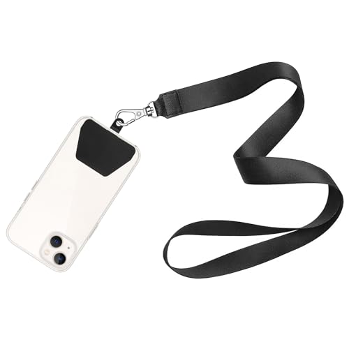 COCASES Phone Tether Tab, Phone Lanyard Strap Tab, 4 Pack TPU Black - color: Tpu Black X4