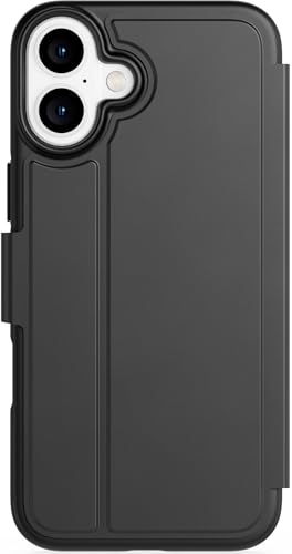 Tech21 EvoLite Wallet for iPhone 16 Plus - 3 Card Slot Wallet - Impact Protection Case - in Black - color: Black, size: iPhone 16 Plus