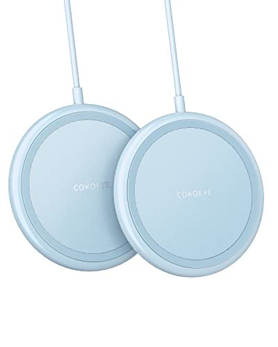 Wireless Charger, 15W Max Fast Wireless Charging Pad 2-Pack Compatible with iPhone16/16Plus/16Pro/16ProMax/iPhone15/15Pro/15Plus/14/13/12/Samsung S24 /S24Ultra/S23Ultra/S22/S21,AirPods Pro 2 Blue - color: Blue