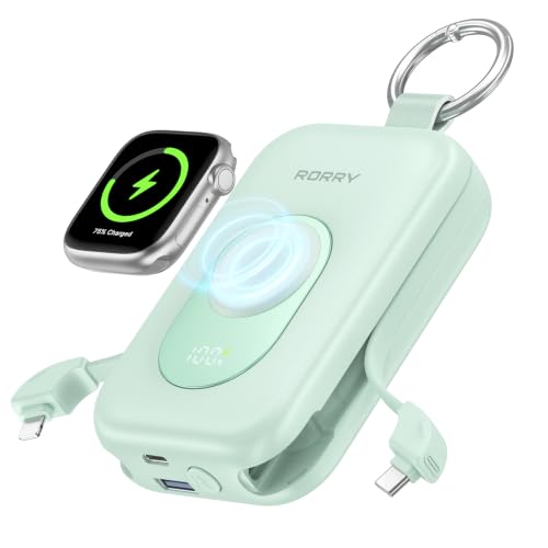 RORRY CharmGo Portable Charger, 20000mAh PD 30W Portable Charger Power Bank - color: Green