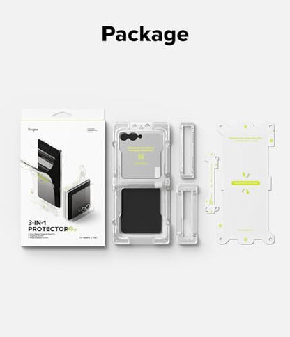 Ringke for Samsung Galaxy Z Flip 7 Screen Protector [3-in-1 Protector Pro]