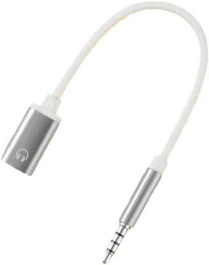 3.5mm USB to Aux Adapter 3.5mm Analog Cable Type-C Converter Earphone Adapter Compatible with MP3 Players Aux,CD Players, Laptops, Tablets, Smartphone,Headphone (Silver)