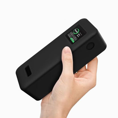 Geiomoo Silicone Case for Anker Prime Power Bank 27650mAh, Soft Flexible Scratch Resistant Protective Cover (Black)