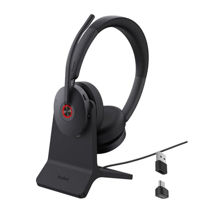 Yealink BH74 AI ANC Wireless Headset with Mic for Work with Charging Dock - color: BH74 UC, style: BH74 with Charging Stand