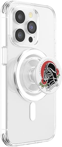 Star Wars Darth Vader Floral Classic Tattoo Design PopSockets PopGrip for MagSafe - style: Magnetic PopGrip