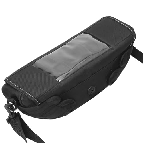 H RUO Waterproof Handlebar Storage Bag Motorcycle Bike Handle Bar Bag with Phone Pouch Compatible with bmw F750GS F850GS R1200GS Triumph Honda Yamaha Suzuki