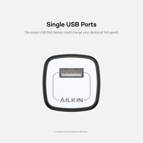 5 Pack USB Outlet Plug, Charger Block, Single Port USB-A Wall Charging Cube - size: 6ft, style: USB Wall Charger