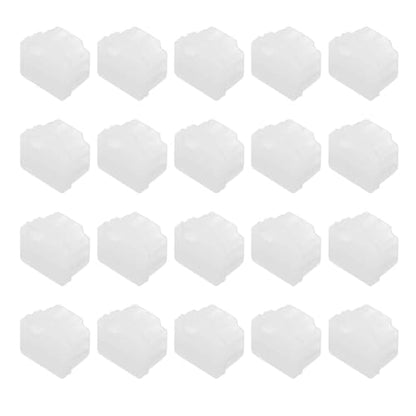 MECCANIXITY Clear RJ11 Port Duct Covers Caps, Silicone Anti-Dust Plugs Caps Protector Covers for Computer Digital Socket Printer, Modem, Router, Telephone Jack, Pack of 50 - color: Clear