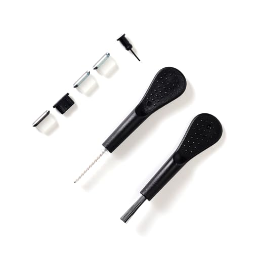 Type-C Dust Plug and Port Cleaning Kit - Includes 4Pcs USB-C and Headphone Jack Covers with Brushes for Charging Port Maintenance - size: 2.56inch