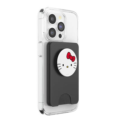 Hello Kitty Open Face PopSockets Stand for Smartphones and Tablets PopSockets PopWallet for MagSafe - style: Magnetic PopWallet