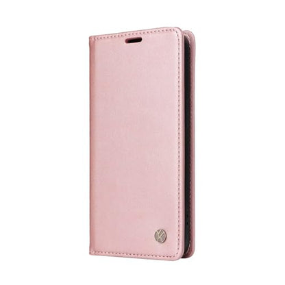 Compatible with Samsung Galaxy S24 Wallet Case PU Leather Flip Folio Case with Card Holder Magnetic Closure Shockproof Protective Phone Cover Rose Gold - color: Rose Gold, size: Samsung S24