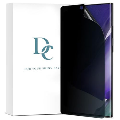 [2 Pack Privacy Screen Protector for Galaxy Note 20 Ultra, Full Glue PET EPU Hybrid Anti-Spy Screen Protector, Fingerprint Compatible, Self-Healing, Easy Installation with Alignment Tool - size: Galaxy Note 20 Ultra