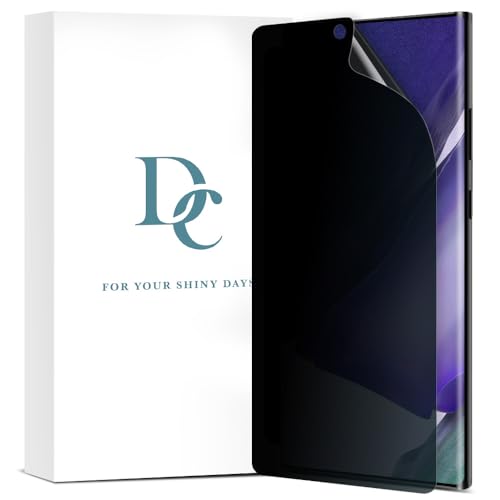 [2 Pack Privacy Screen Protector for Galaxy Note 20 Ultra, Full Glue PET EPU Hybrid Anti-Spy Screen Protector, Fingerprint Compatible, Self-Healing, Easy Installation with Alignment Tool - size: Galaxy Note 20 Ultra