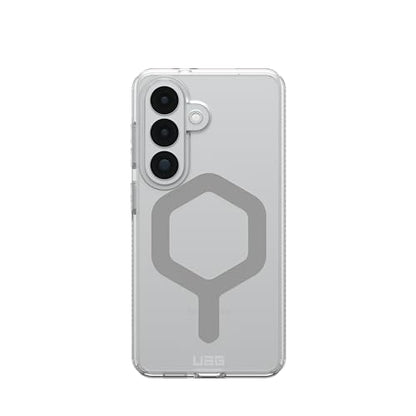 URBAN ARMOR GEAR UAG for Samsung Galaxy S26 Case 6.3" Plyo - Magnetic Charging Compatible Anti-Yellowing Transparent Rugged Military Drop Tested Protective Cover, Ice/Silver - color: Plyo - Ice/Silver