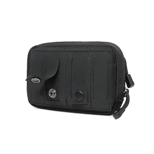 Mini Heavy Duty Tactical Belt Pouch for Men - Small Molle Pouch,Admin Pouch - color: khaki