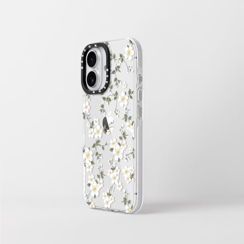 Cute Phone Case for iPhone 17, Vine Flowers Aesthetic Floral Pattern Case, Soft Clear TPU Shockproof Bumper Cover for Girls Women - size: iPhone 17