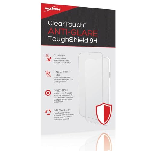 BoxWave Screen Protector Compatible with Micro-Air EasyTouchâ„¢ OEM Control Display - ClearTouch Anti-Glare ToughShield 9H (2-Pack), Anti-Glare 9H Tough Flexible Film Screen Protector