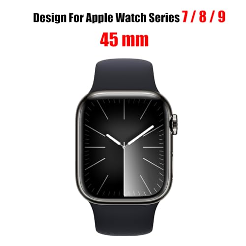 6 Pack TPU Screen Protector For Apple Watch Series 7/8 / 9 (45mm) - size: 45mm