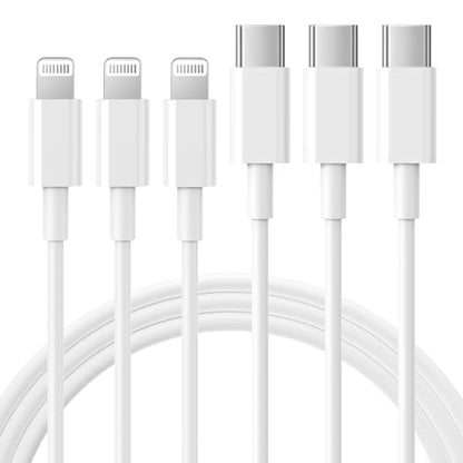 iPhone Charger 3Pack 3FT USB C to Lightning Cable [Apple MFi Certified] - size: 3 feet