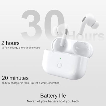 CCAN Wireless Charging Case Compatible with Air Pod Pro 2nd & 1st Generation, Air Pod Pro 2 1 Charger Case Replacement with Bluetooth Pairing Sync Button