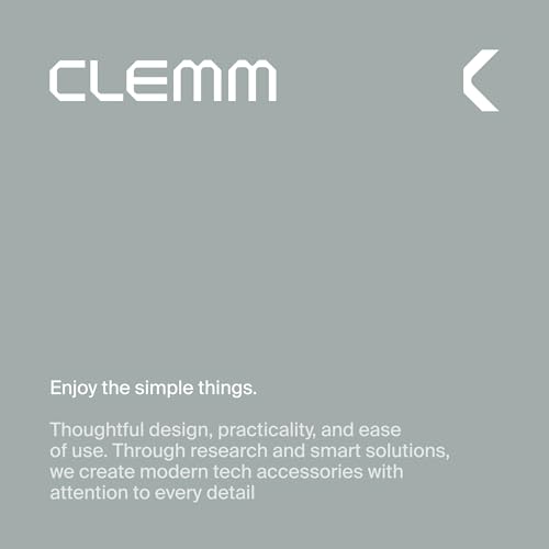 Clemm Portable Charger 30000mAh, Power Bank for iPhone, Samsung, iPad & Laptops, 3 Ports (USB-A + 2× USB-C), Quick Charge & Power Delivery, Up to 6 Phone Charges or 1 Laptop Charge, Graphite