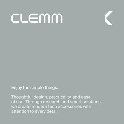 Clemm Portable Charger 30000mAh, Power Bank for iPhone, Samsung, iPad & Laptops, 3 Ports (USB-A + 2× USB-C), Quick Charge & Power Delivery, Up to 6 Phone Charges or 1 Laptop Charge, Graphite