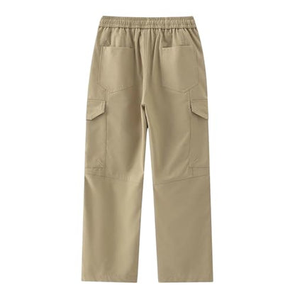Men Cargo Pants Ripstop Durable Tactical Quick Dry Deep Pockets Construction BDU Golf Tactical Pants for Men - color: A Khaki, size: XX-Large