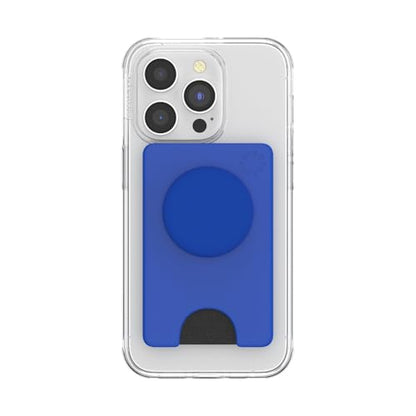 PopSockets Adhesive Phone Wallet with Grip- Cobalt - color: Cobalt Adhesive, style: Adhesive