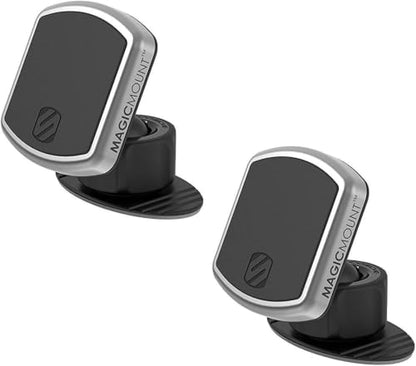 Scosche MPD2PK-UB MagicMount Pro Magnetic Car Phone Holder - Strong Magnet Mount for iPhone and Android - Secure Magnetic Mount for Car - Universal 360° Adjustable Mobile Cell Holder - 2-Pack - size: 2 Pack, style: Dash
