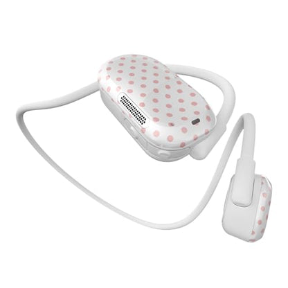 Purity Air Open Ear Headphones - True Air Conduction Wireless Bluetooth Open Ear Earbuds with Dual Mic for iPhone/Android - Secured Long Wearing Comfort, Sports Sweat Resistant (Chalky Dots) - color: Chalky Dots