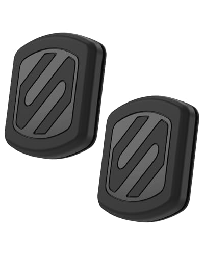 Scosche Extra Strength Magnetic 3M Flush Mount Phone Holders for Your Car Dashboard and Flat Surfaces, Low Profile Cell Phone Holder with Thick Metal Plate for iPhone and Android, Not MagSafe, 2-Pack - size: 2 Pack, style: Extra Strength - Adhesive Flush