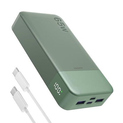 JUOVI Power Bank 65W 20000mAh Laptop Portable Charger - color: Green