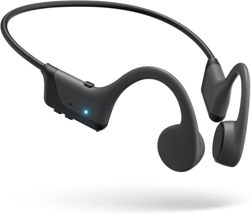 Bone Conduction Headphones, 2026 Upgrade Open-Ear Wireless Bluetooth Workout Headphones with Microphones, 8Hr Playtime, Waterproof Earphones for Sports, Running, Gym, Hiking, Cycling-Large