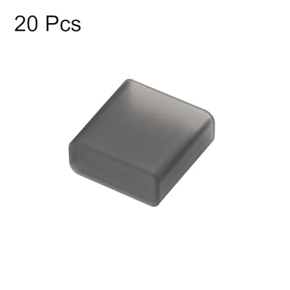 uxcell 20pcs USB 2.0 Port Cap Cover Anti Dust Silicone Protector for USB Male USB Data Cable, Clear Black - color: Clear Black