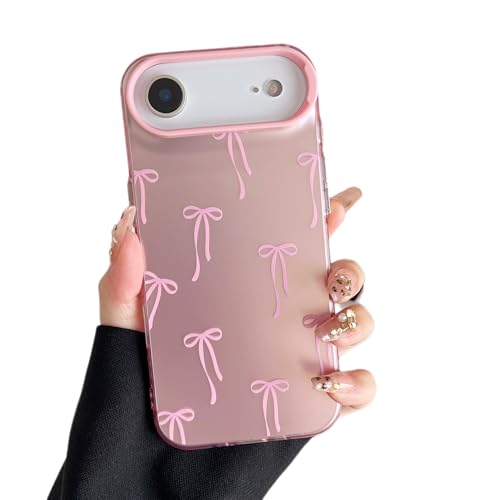ZTOFERA for iPhone Air Case,Cute Pink Ribbon Bow Tie Aesthetic Phone Case,Trendy Slim Hard IMD Shockproof Protective Bumper Phone Cover for Women Girls,Bow - color: Bow, size: iPhone Air 6.5"