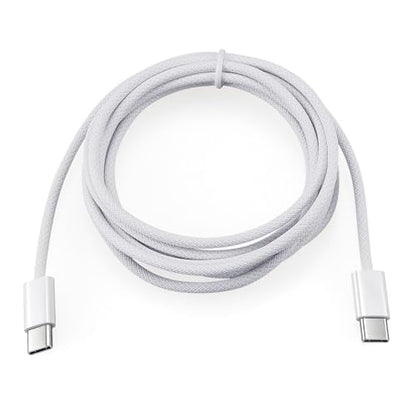 Charger Cord for iPhone 15/16/17 Pro Max, 6ft USB C to USB C Braided White - size: 6ft