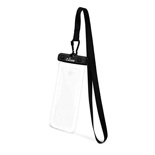 CaliCase Premium Universal Waterproof Phone Pouch - IPX8 Waterproof Phone Case with Lanyard for iPhone and Android - Clear - color: Clear