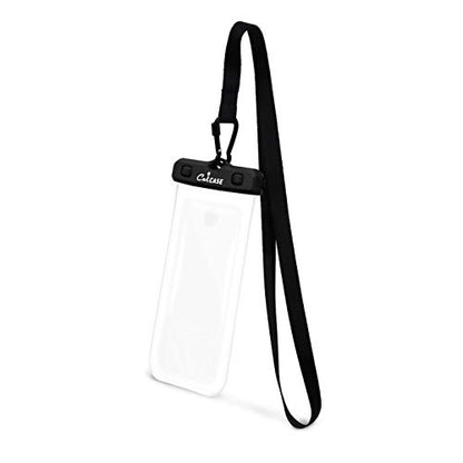 CaliCase Premium Universal Waterproof Phone Pouch - IPX8 Waterproof Phone Case with Lanyard for iPhone and Android - Clear - color: Clear
