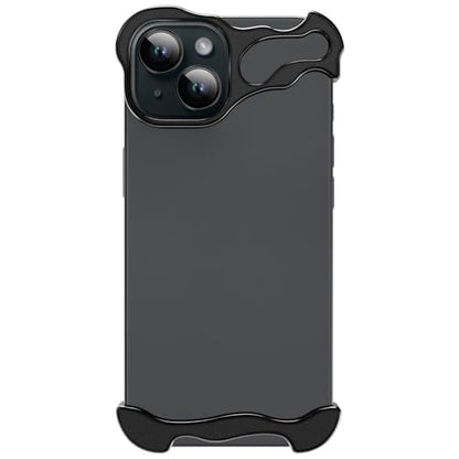 Frameless Phone Case Crafted for iPhone 13 Black - color: Aluminum Black, size: iPhone 13