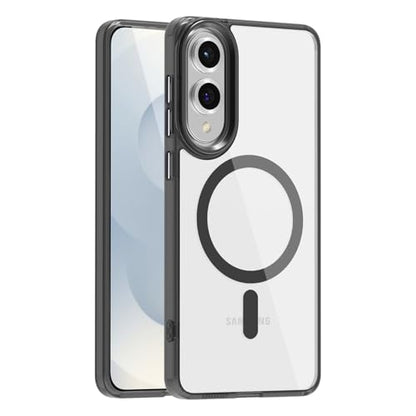 Lunivop for Samsung Galaxy s25 Edge Case Hard [Compatible with Magsafe Wireless Charging] Yellowing Resistant Magnetic Cover Clear para S 25 Edge 6.7 '' 5G 2025 Rugged Best Phone Cases Black - color: Black, size: Compatible with Samsung Galaxy S25 Edge